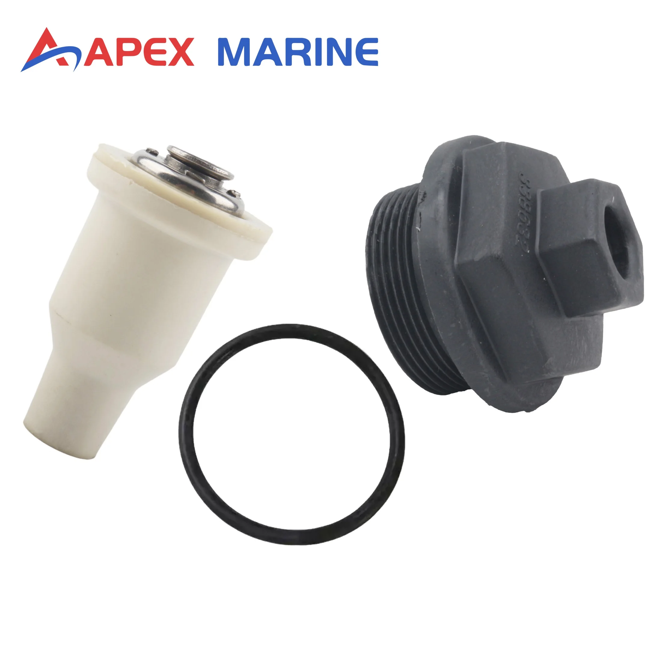 

435491 Thermostat with Covers Kit Assembly for Johnson Evinrude Marine Outboard Engine 75 To 175 HP Replace 765559 18-3544