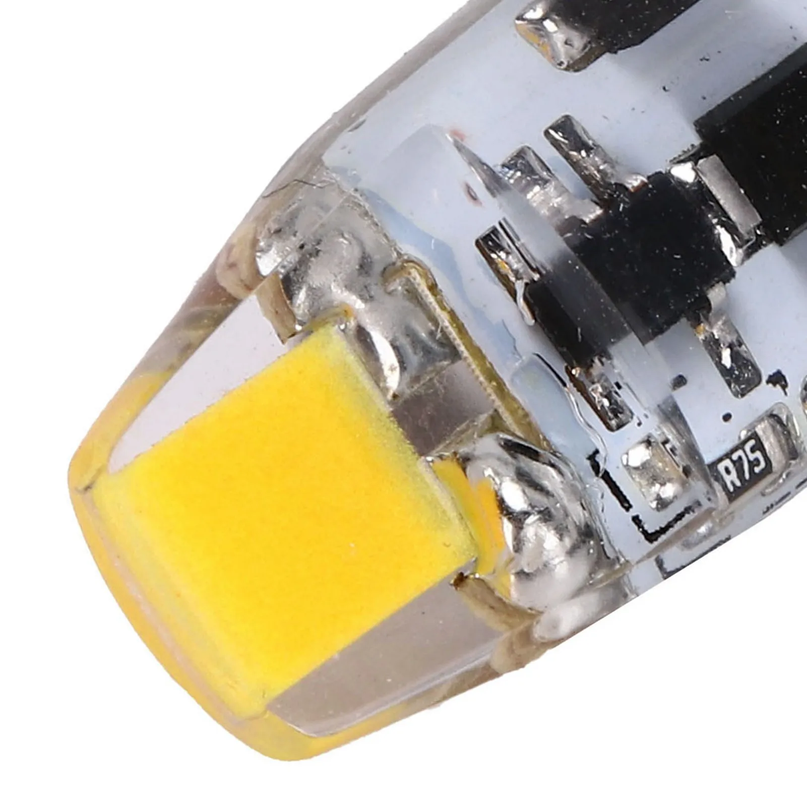 Dimmable Mini Light G4 LED Bulb Clear Silicone Shell Natural White Light COB LED Capsule Lamp AC DC Input 2-Pin Base