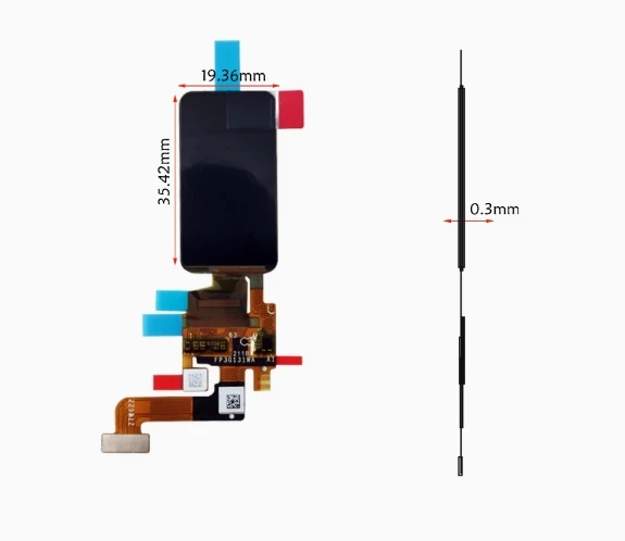 شاشة عرض LCD 1.47 بوصة 194*368 AMOLED واجهة SPI 450 سطوع E1473AC63. ب