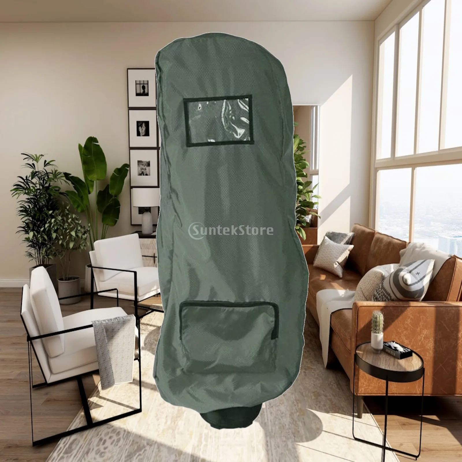 Golf Bag Rain Cover Rain Coat Golfer Gift Dustproof Pouch Protector Sleeve Rain Protection Cover for Golf Push Carts Travel