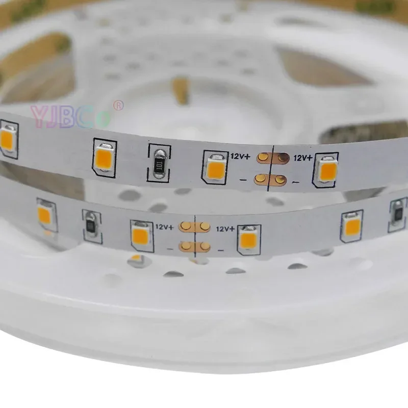 

High brightness single color 5m Warm White LED Strip 12V White Light tape SMD 2835 60Leds/m IP20 Flexible Lamp bar 8mm White PCB