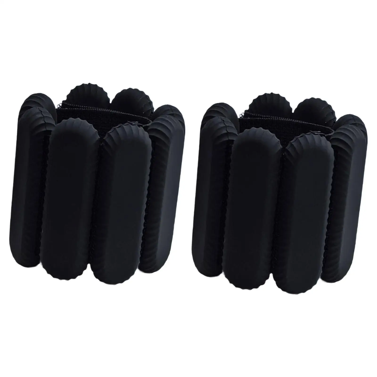 2 Pieces Wrist Weights Wearable Ankle Weights for Workout Gymnastics Walking Black