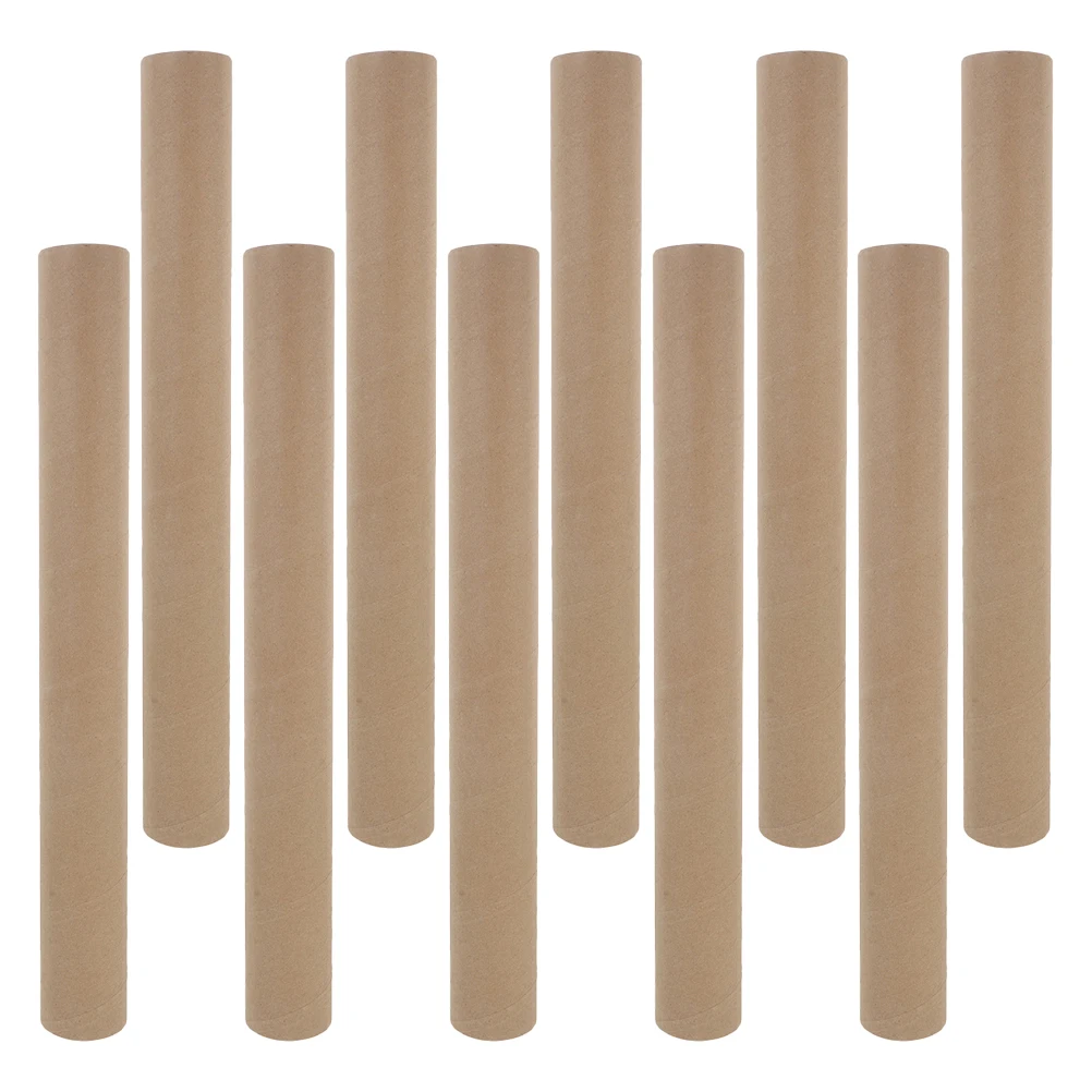 10Pcs Cardboard Tubes Round Sturdy Artwork Document Protection Reusable Eco Friendly Various Sizes Shipping Tubes