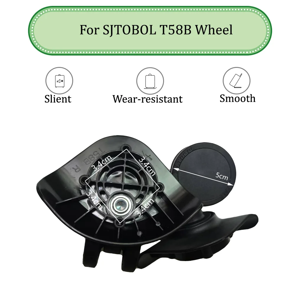 

For SJTOBOL T58B Universal Wheel Replacement Suitcase Silent Smooth Shock Absorbing Durable Convenient Accessories Caster Wheels