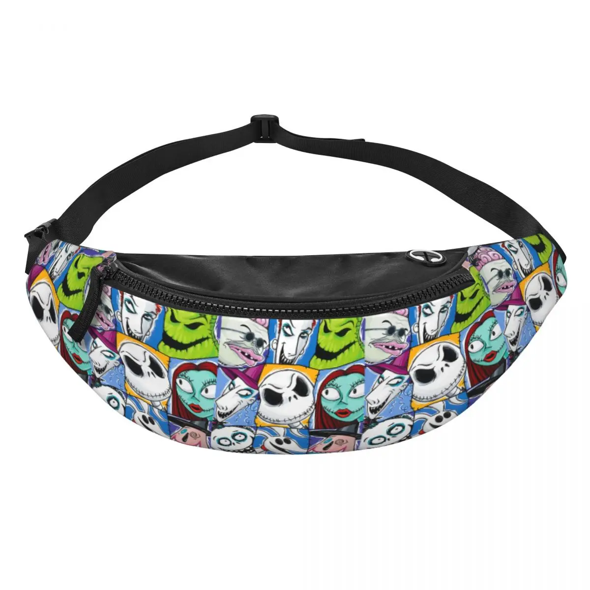 

Сумка-бананка Custom Jack Anime S-Skellingtones, поясная сумка через плечо для мужчин и женщин, дорожная сумка для телефона и денег