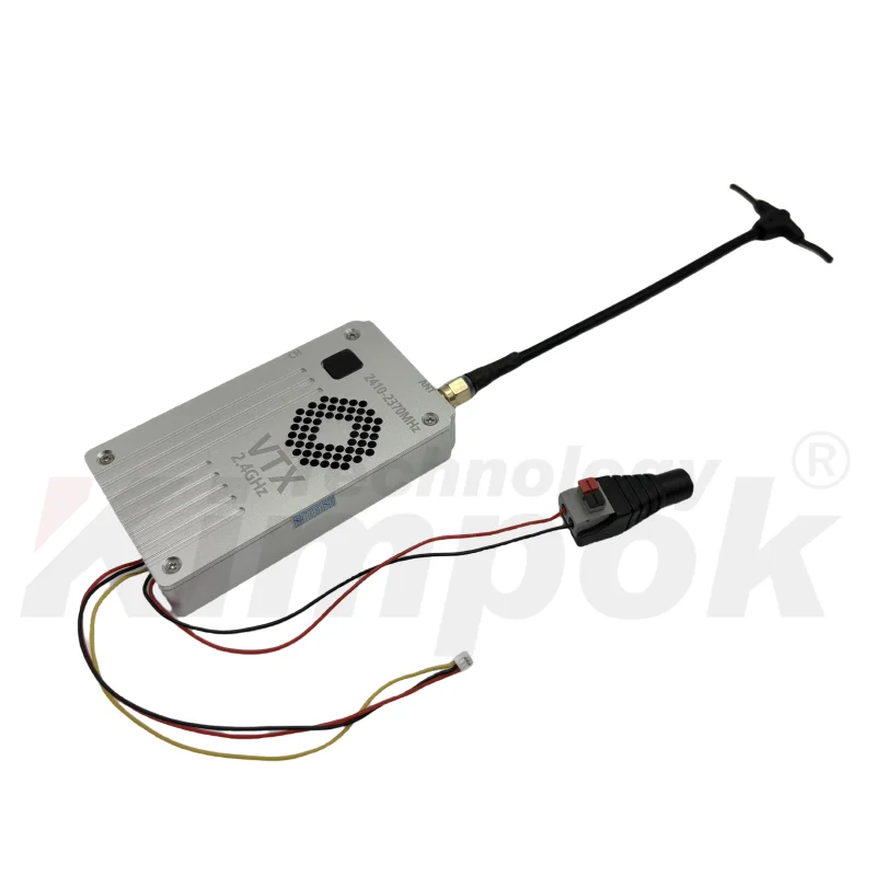 2.4G 2W UAV ビデオ送信機および受信機 8CH 長距離ドローン FPV ドローン VTX VRX AV 送信機