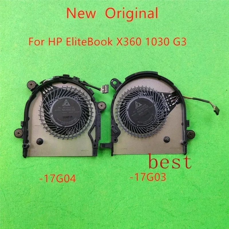 New Original laptop CPU cooling fan for HP EliteBook x360 1030 G3 1030 G4 fan L34272-001 HSN-Q10C