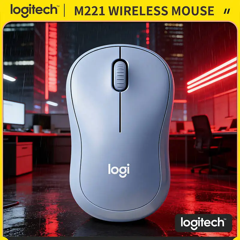 

Беспроводная мышь Logitech M221 - 2,4 ГГц, радиус действия 10 м, бесшумные клики, 90% снижение шума, подходит для офиса, дома, библиотеки, работы.