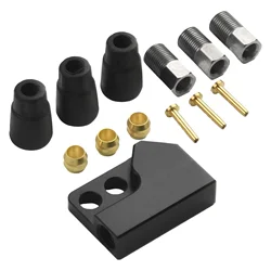 Bicycle Hydraulic Brake Line Tee 1 To 2 Adapter Aluminum Alloy Oil Brake Modified Connector Distributions Valve Set Bike Parts