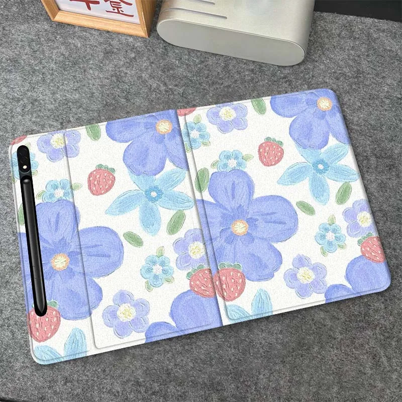 

Luxury Colorful Flowers For Samsung Galaxy Tab S6 S8 S9 S10 Lite FE 10.4 11 Inch 2022 2024 Tablet Case