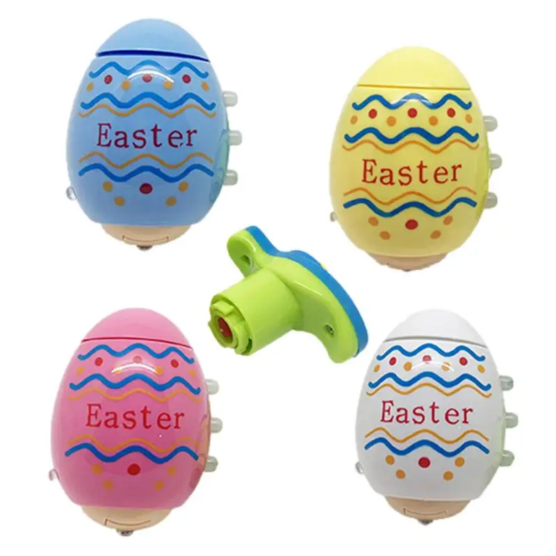 LED Light Easter Eggs Fidget Toys Lights Spinning Top Easter Basket Stuffers Toy Glow in the Dark Easter Toys Easter Eggs