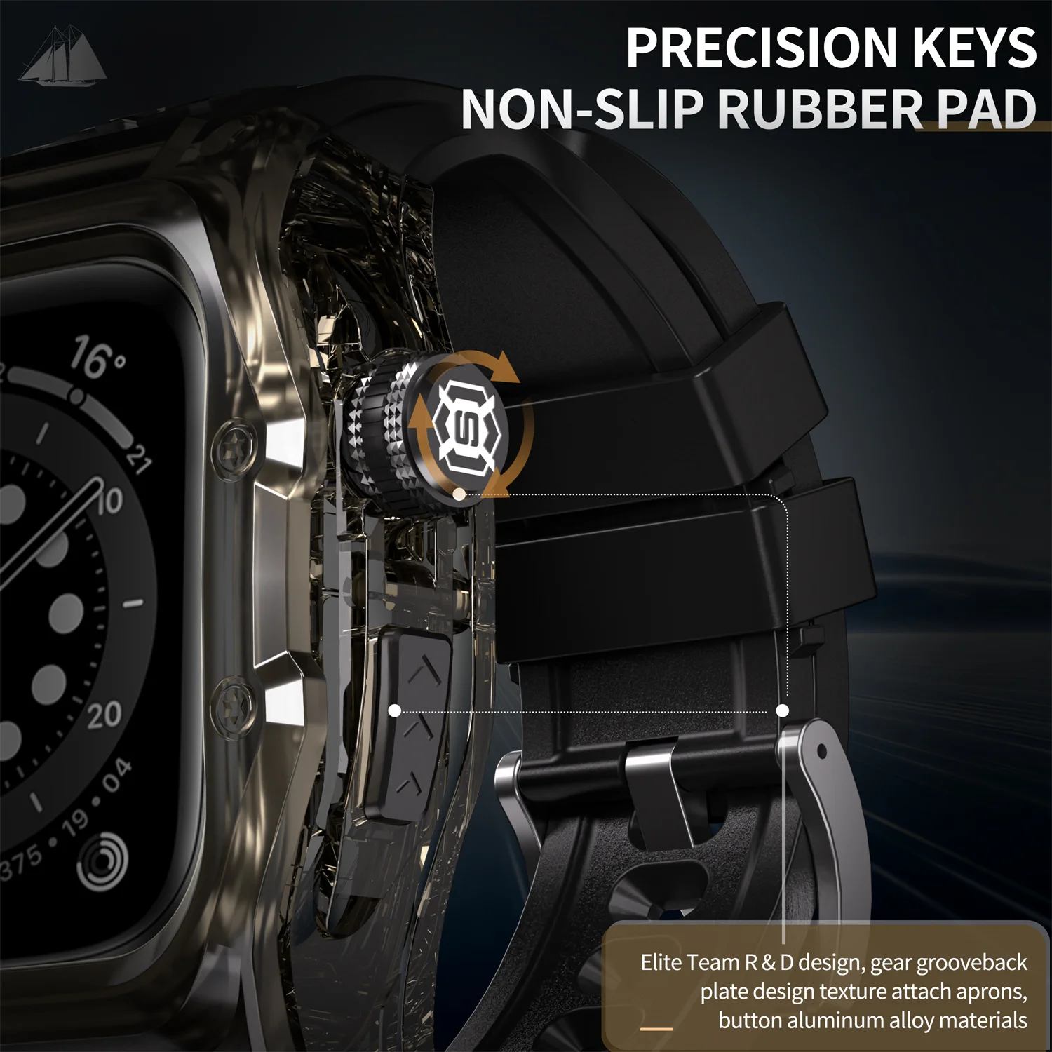 เคสนาฬิกากันน้ำ ShellBox IP68 สำหรับ Apple Watch Series 10 สำหรับ iWatch 46 มม. S10 สายซิลิโคน เหมาะสำหรับดำน้ำและว่ายน้ำ