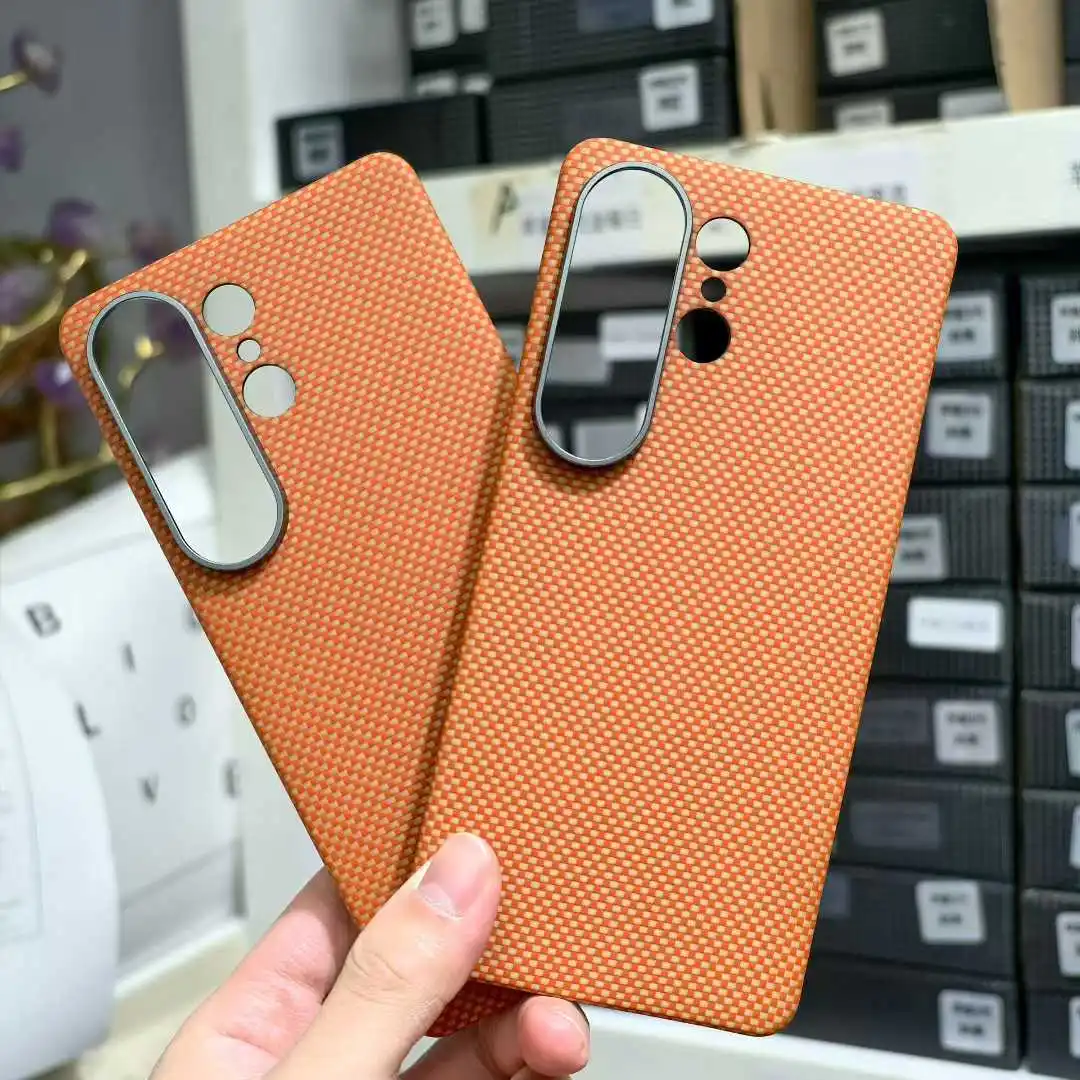 

Premium Busines Kevlar Carbon Fiber Mobile Phone Case For Samsung Galaxy S26 Ultra S26Plus Aramid Magnetic Wireless Charge Cover