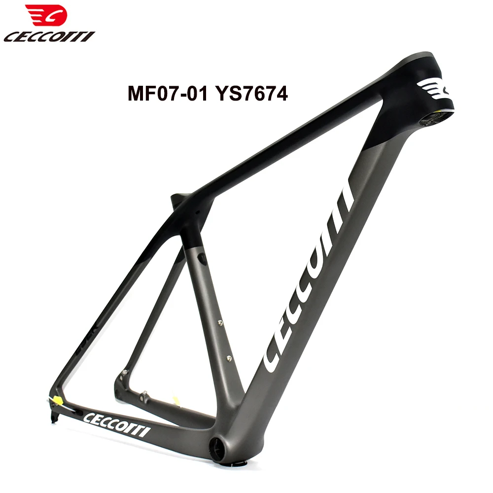 CECCOTTI Newest XC Hardtial 29er MTB Model 148mm Boost Mountail Bicycle Frame With BB92 Carbon Framework 29