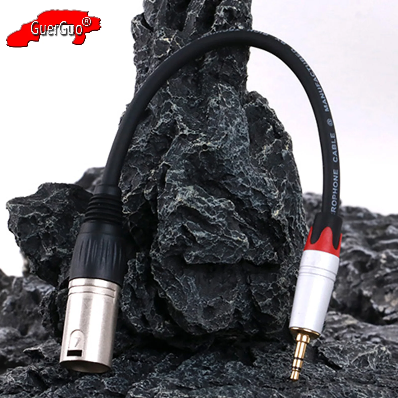 

Professional 3Pin XLR Male to Gold-Plated Aux 3.5mm 1/8 inch TRS Stereo Male Jack Audio Adapter Cord for Laptop Speaker Mixer