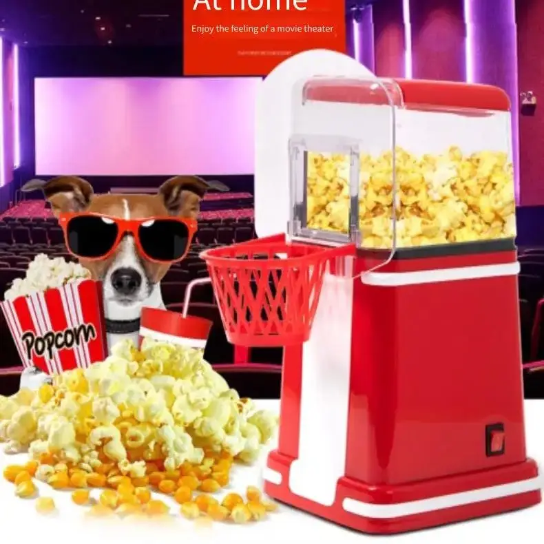 Mini domowy urządzenie do robienia popcornu elektryczny 1200W W pełni automatyczny pomysł na zdrowy prezent dla dzieci domowej roboty z popcornem