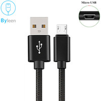 1m/2m/3m Braided Micro USB Cable Data Sync USB fast Charger Cord For Samsung S7 edge S6 S3 Huawei Xiaomi Android Phone Cables