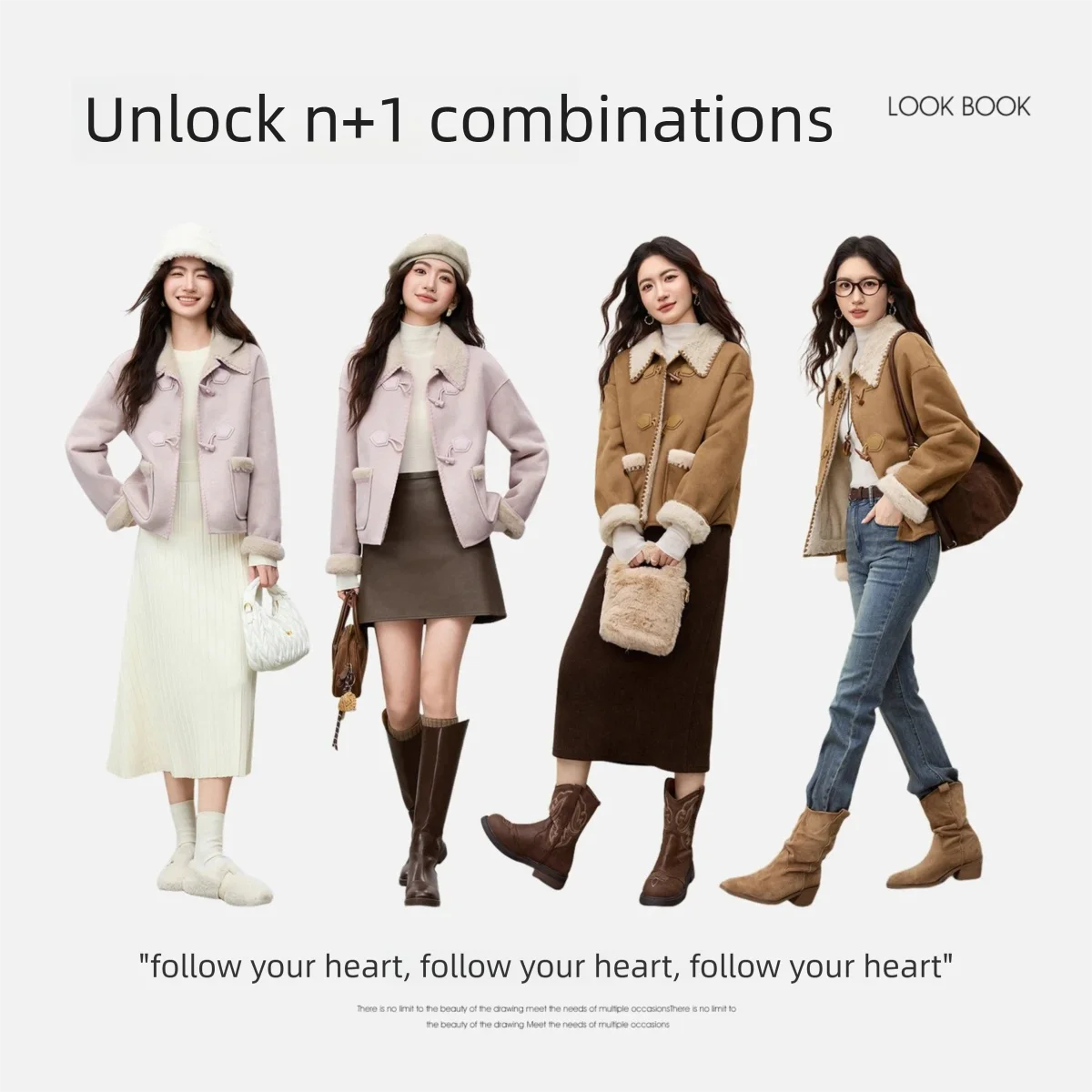 SENTUBILA Suède damesjas 2025, winter, preppyt-stijl, korte jas, claxon, losse pasvorm, veelzijdige dikke warme jas W54PA4095