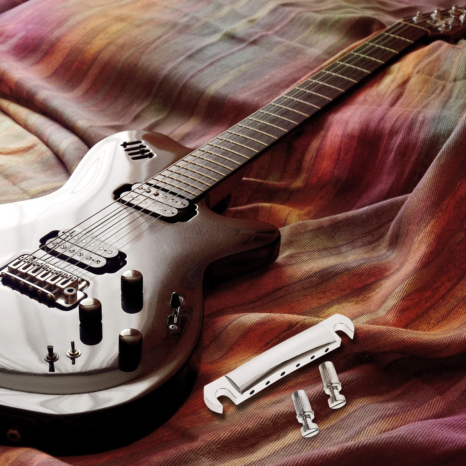 

Electric Guitar Stringing Board Bridge Tailpiece Tremolo Slider Replacement Saddle Parts Accessories Roller Guitars