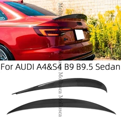 For AUDI A4 S4 B9 B9.5 Sedan HK Style Carbon fiber Rear Spoiler Trunk wing 2016-2023 FRP honeycomb Forged