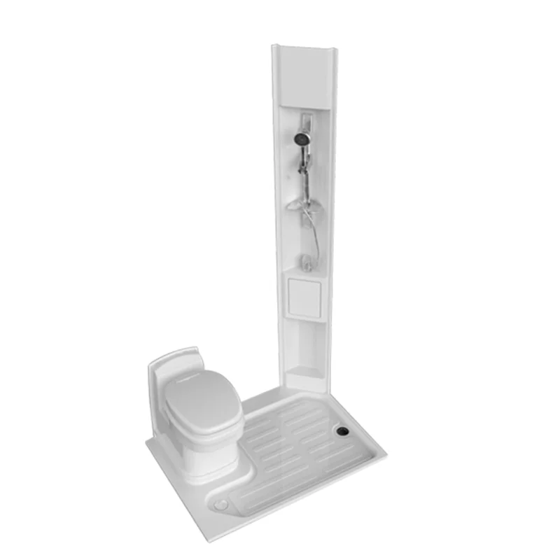 

Portable RV Muti Functional Bathroom Cabinet Cassette Toilet Shower Tray Basin with Shower