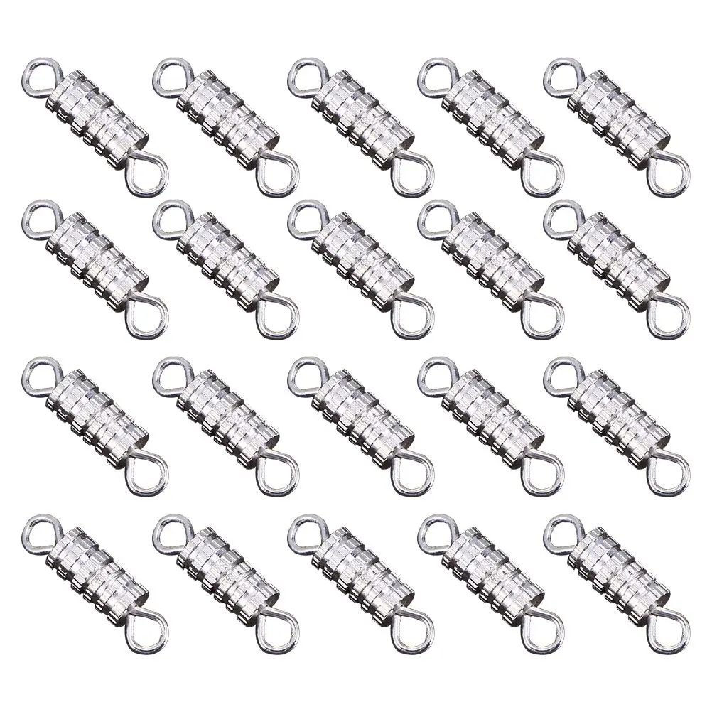 

60 Pcs Copper Turnbuckle Necklace Clasps Metal Screw Jewelry Making Supplies Bracelets Anklets Durable Quality Craft Accessories