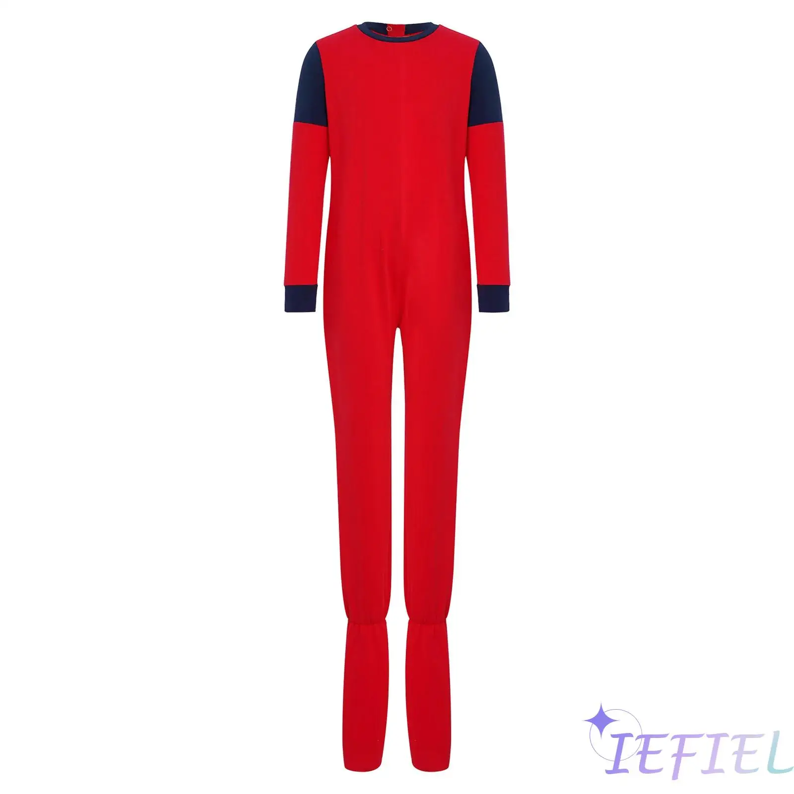 

Детский адаптивный комбинезон унисекс с полной молнией сзади, противоскользящий костюм с круглым вырезом и ногами для гимнастической практики специальных потреб