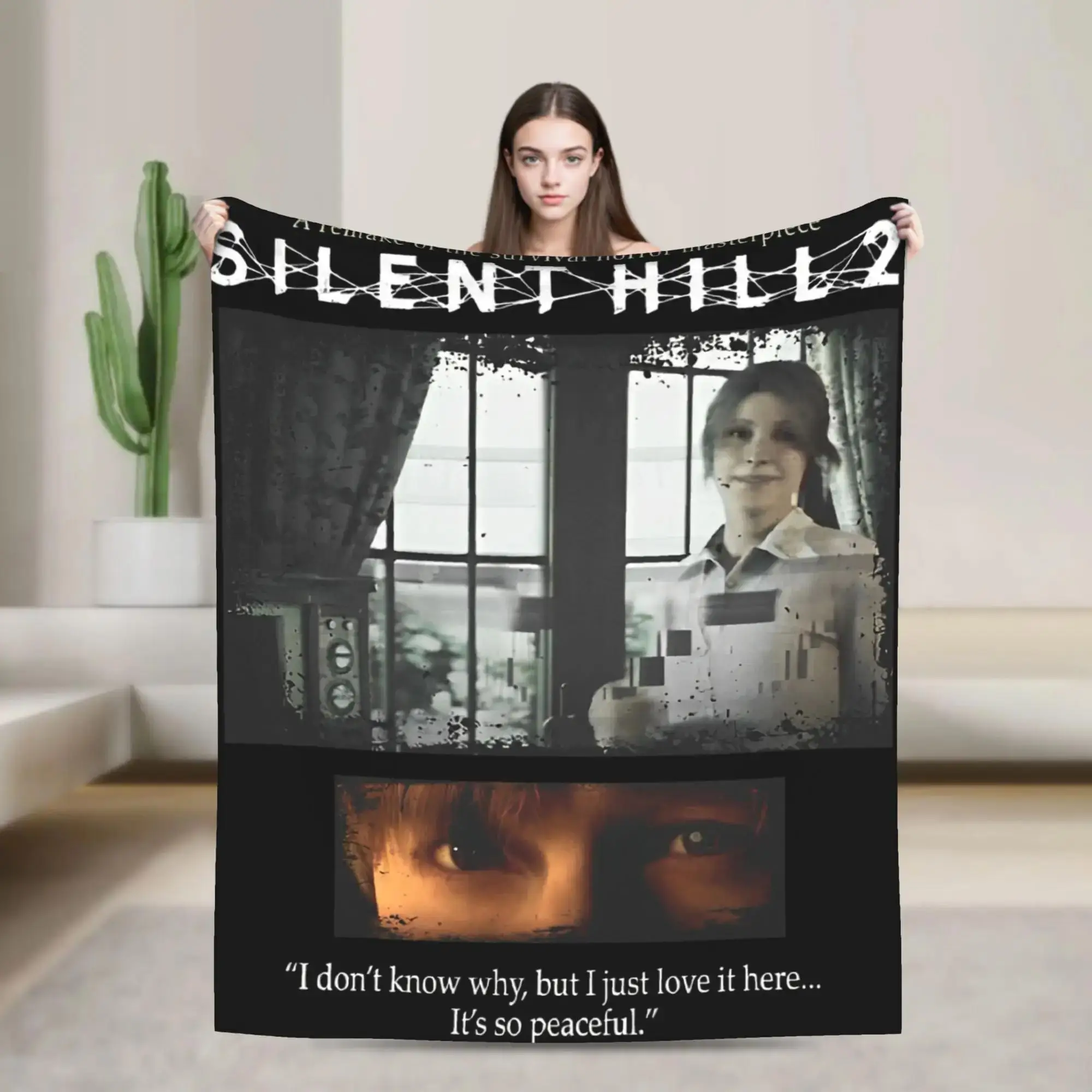

Плюшевый плед Silent Hill с игровой тематикой для путешествий, покрывало для кровати и дивана, фланелевый плед для домашнего декора