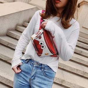 Frauen Taillenbeutel Fanny Cartoon Package Taschen zugänglich 10 Hauptverkäufe Frauen -Lederpoches - №8