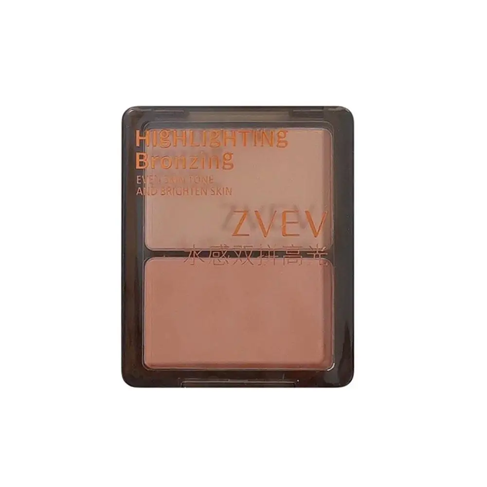 3D Highlight Contouring Palette For Face Powder Texture Two-toned Contour Highlighter Natural Brighten Matte Nose Shadow Ma Z1Z4