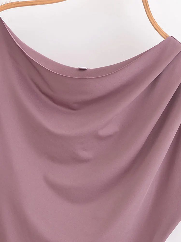 2025 delle donne di estate chic pieghettato sexy solido skinny corsetto sottile tuta da donna moda tute eleganti Mujer top