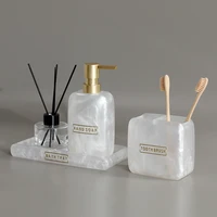 Pearly Transparent Bathroom Accessories Set 4