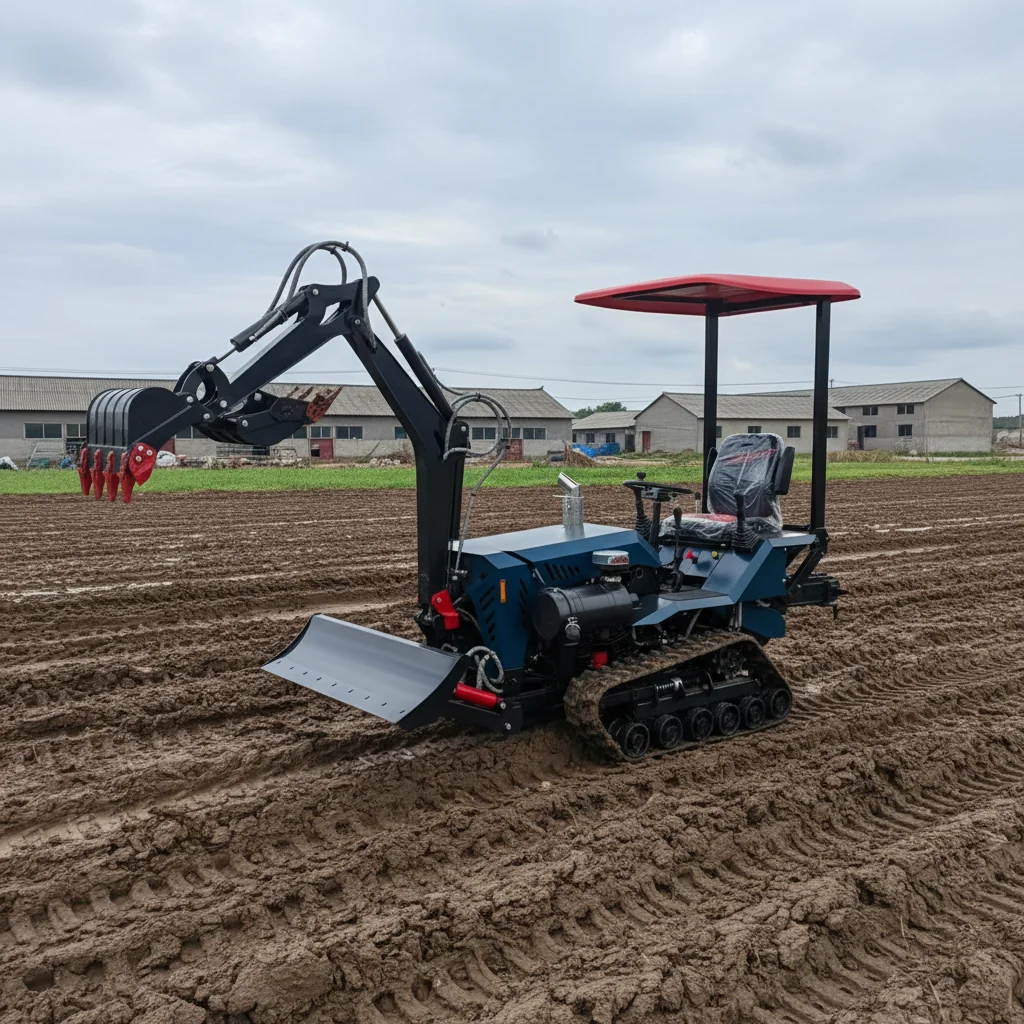 Customize Heavy Duty Crawler Tractor Diesel Engine Farm Machinery With Attachment For Agriculture