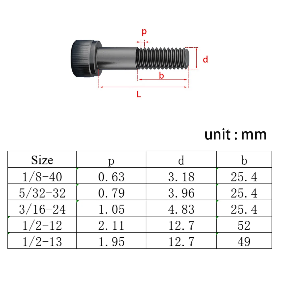 Grade 12.9 Half Thread Hex Socket Allen Screws Anglo American Standard Sizes 0# To 10# 1/8-1/2 Heavy Duty Fixing Hardware Parts