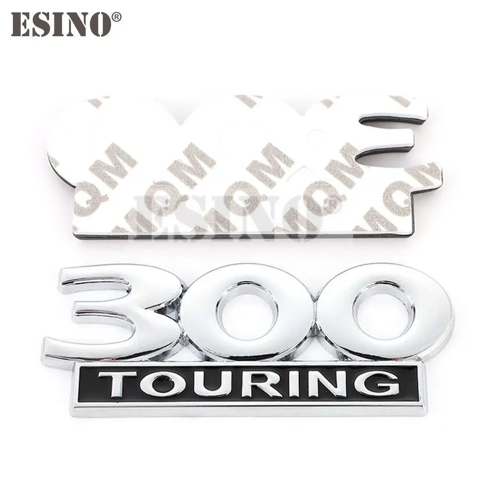 تصفيف السيارة 300 بجولة ثلاثية الأبعاد فيدر الجذع الخلفي معدن الكروم سبائك الزنك شعار شارة ملصق مائي اكسسوارات السيارات لكرايسلر 300 300C