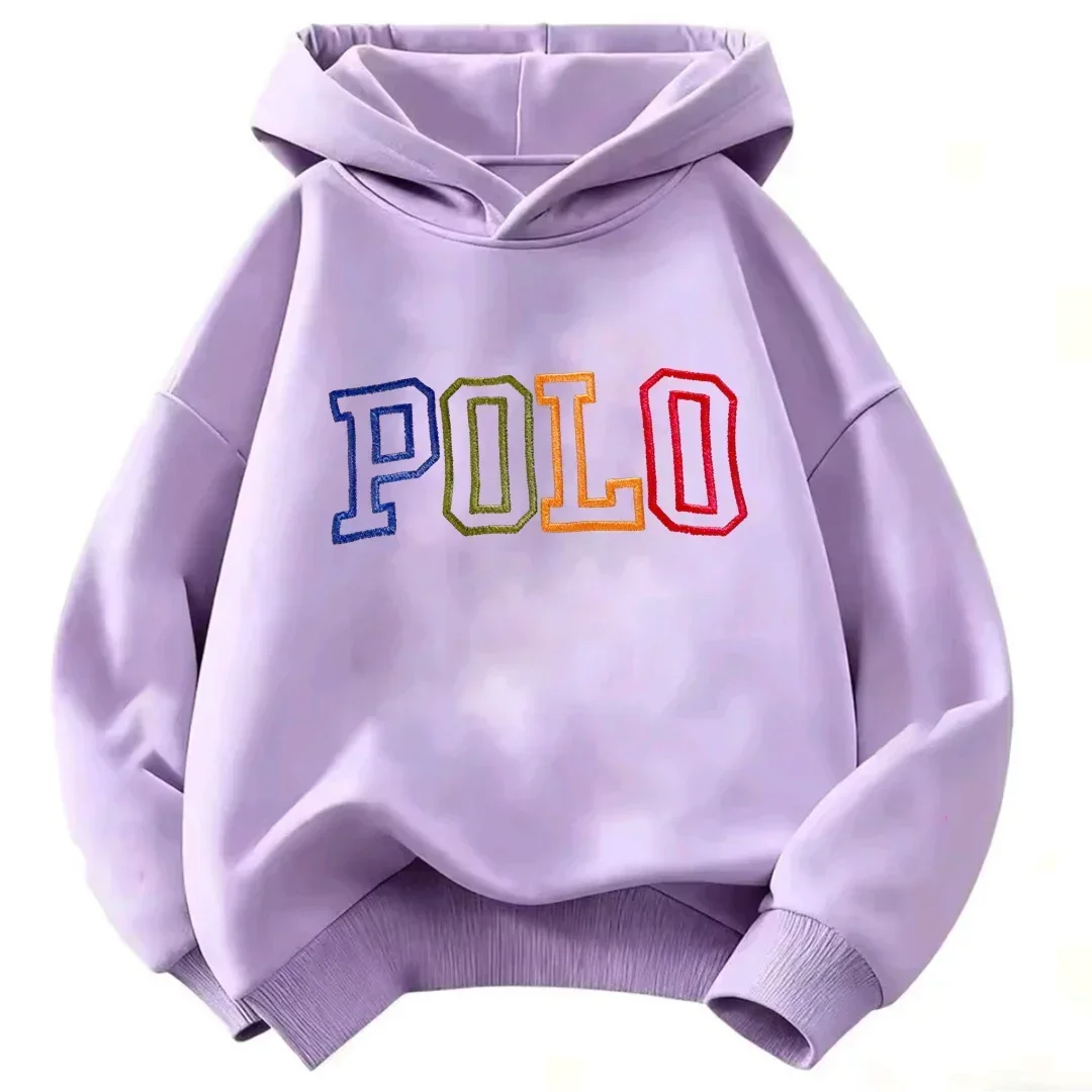 Herbst/Winter Kinder-Streetwear Kapuzenpullover, Retro-Regenbogenmuster Kapuzenpullover Langarm-Sweatshirts – Detail 3