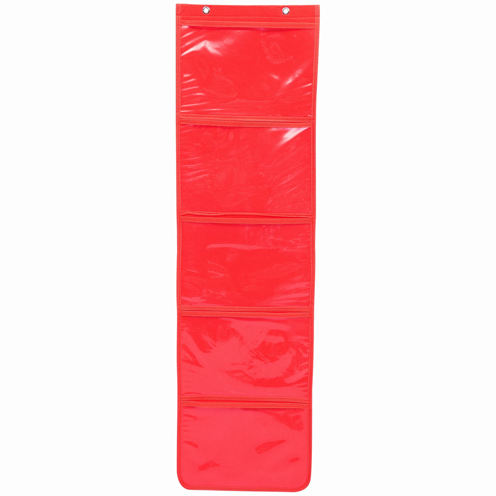 

Multifunctional Picture Book Storage Bag A4 5 Pockets Transparent Children Hanging Organizer Non Woven Durable Home Kindergarten