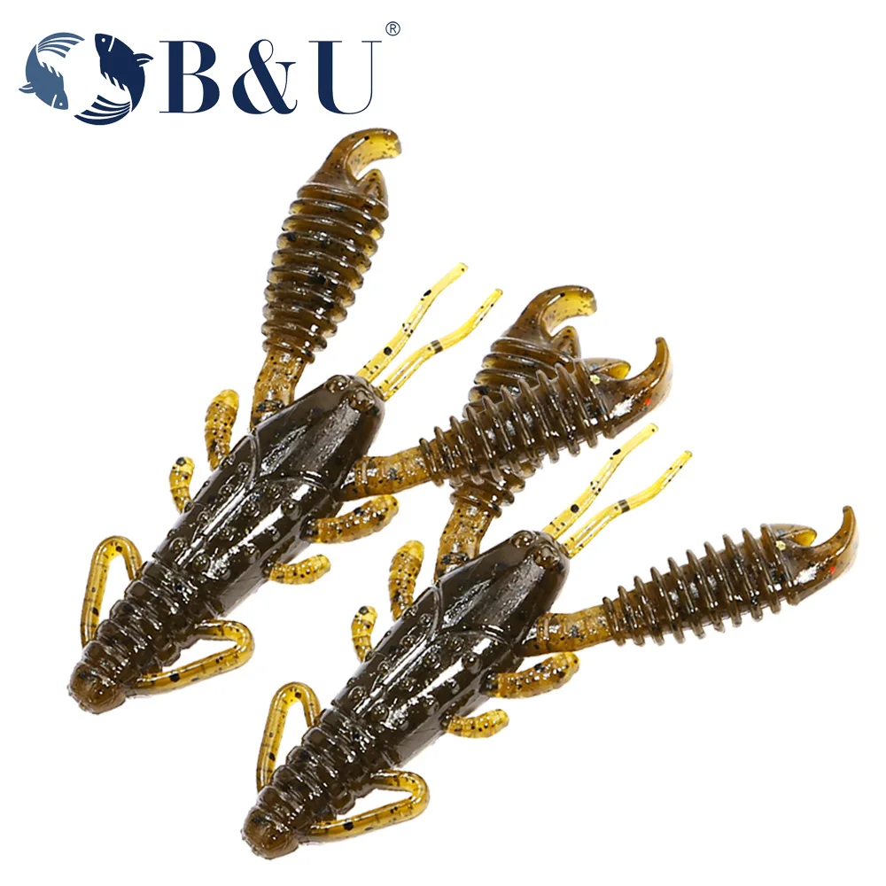 

B&U Floating Fishing Lures Craws Shrimp Soft Lure Fishing Bait Wobblers Bass Lures perch Lures shrimp Lobster