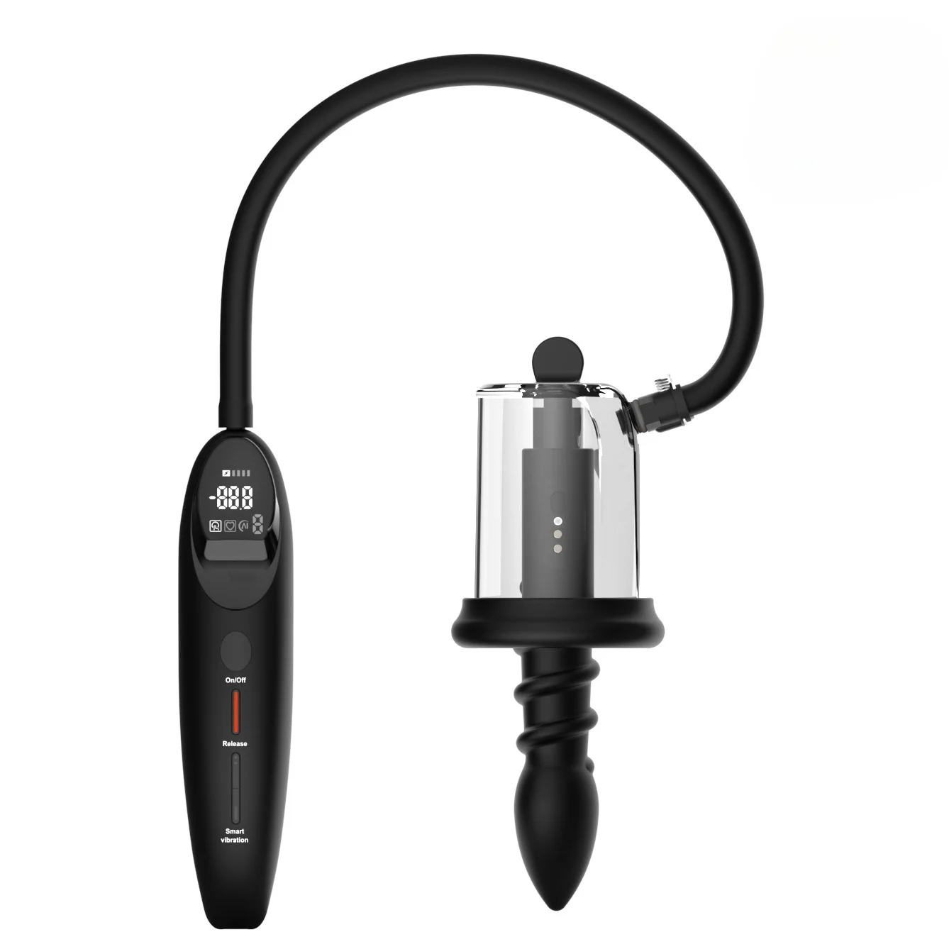 Prostate Massager for Men, Vibrating Butt Plug with Anal Vacuum Pump, 6 Suction Modes, 2 Attachments, Rechargeable Male Sex Toy