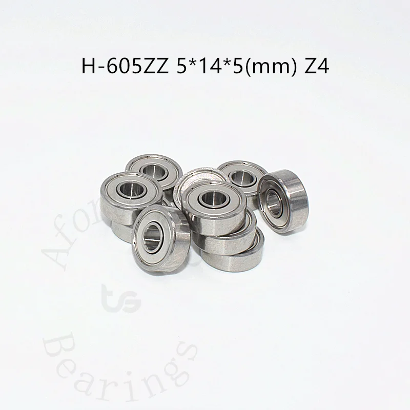 

High speed bearing low noise H605ZZ 5*14*5(mm) Z4 10piece Metal Sealed free shipping chrome steel parts Transmission accessories