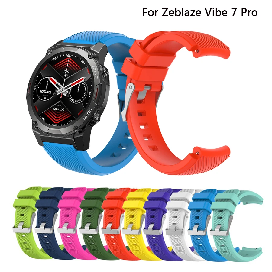 Strap For Zeblaze Vibe 7 PRO Watch Band Soft Silicone Band Belt  Bracelet For Zeblaze Vibe 7