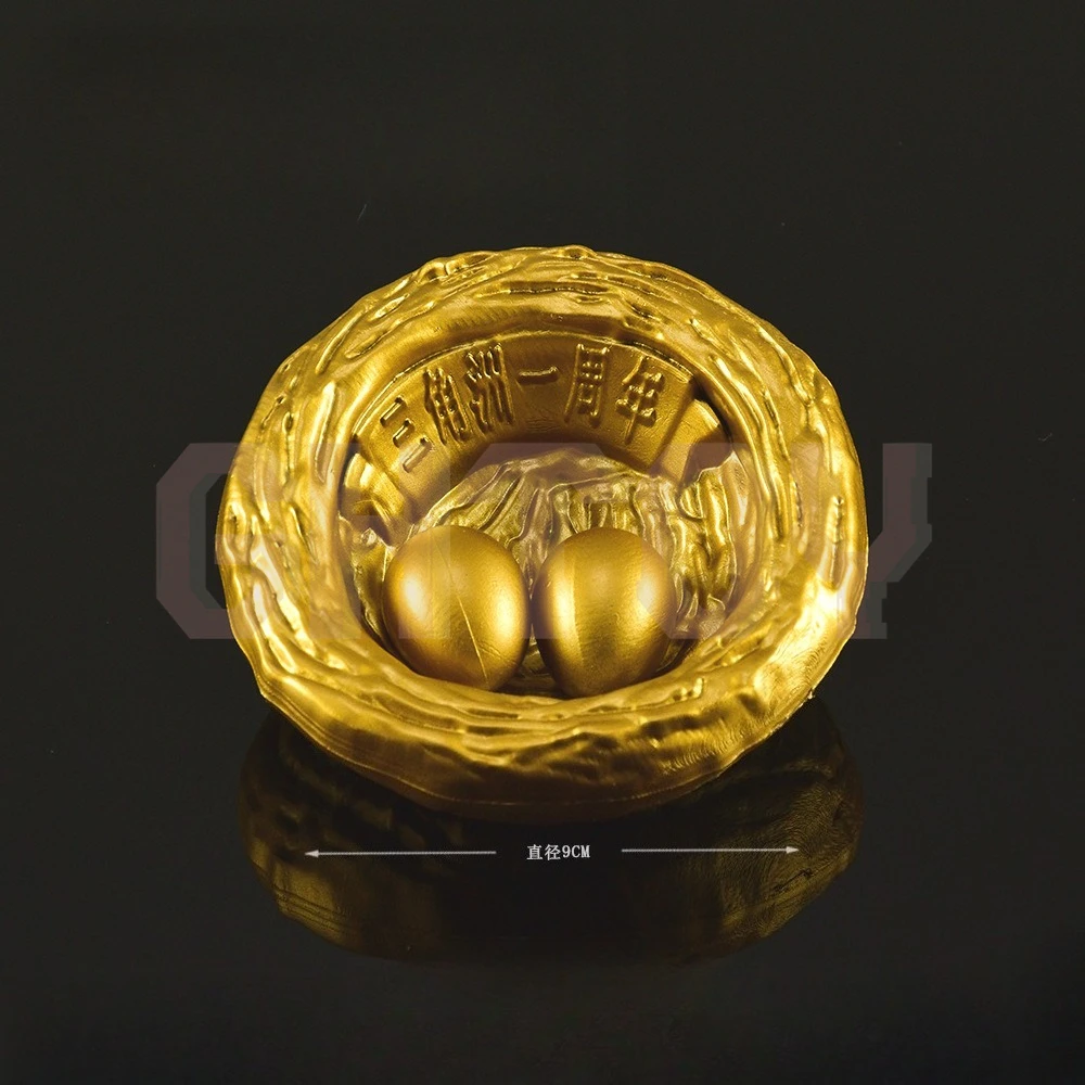 

9cm/3.54in Delta Force Game Peripheral Golden Bird's Nest Craft Toys Desktop Display Ornaments Collection Birthday Gift for Boys