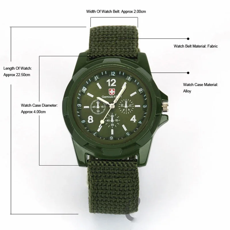 Brand Men's Sports Watch Nylon Woven Strap Quartz Watch Out Door Casual Watch Clock Erkek Kol Saati Reloj Hombre 시계 Reloj