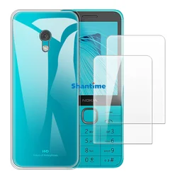 Soft Case + 2 Pack Tempered Glass Screen Protectors for Nokia 235 4G 2024 Full-Body Protection, Shockproof