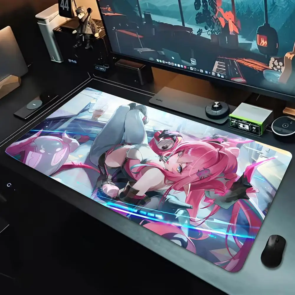 Futuristic Game A-Arknights Endfield Yvonne Mouse Pad Large Waterproof Gaming Mouse Pad, Non-Slip with Stitched Edge