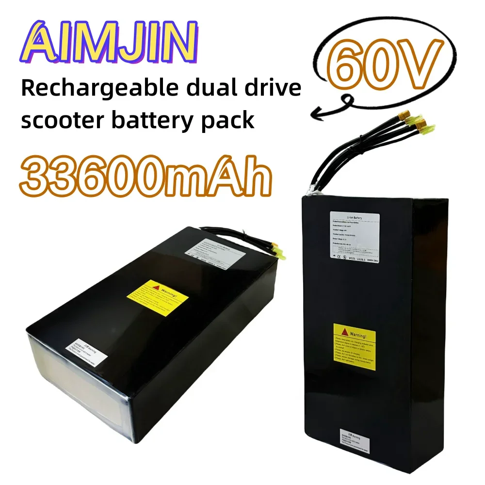 

21700 16S7P Lithium-ion Battery Pack 60V 33.6Ah High-capacity Rechargeable Battery Built in BMS Safe and durable