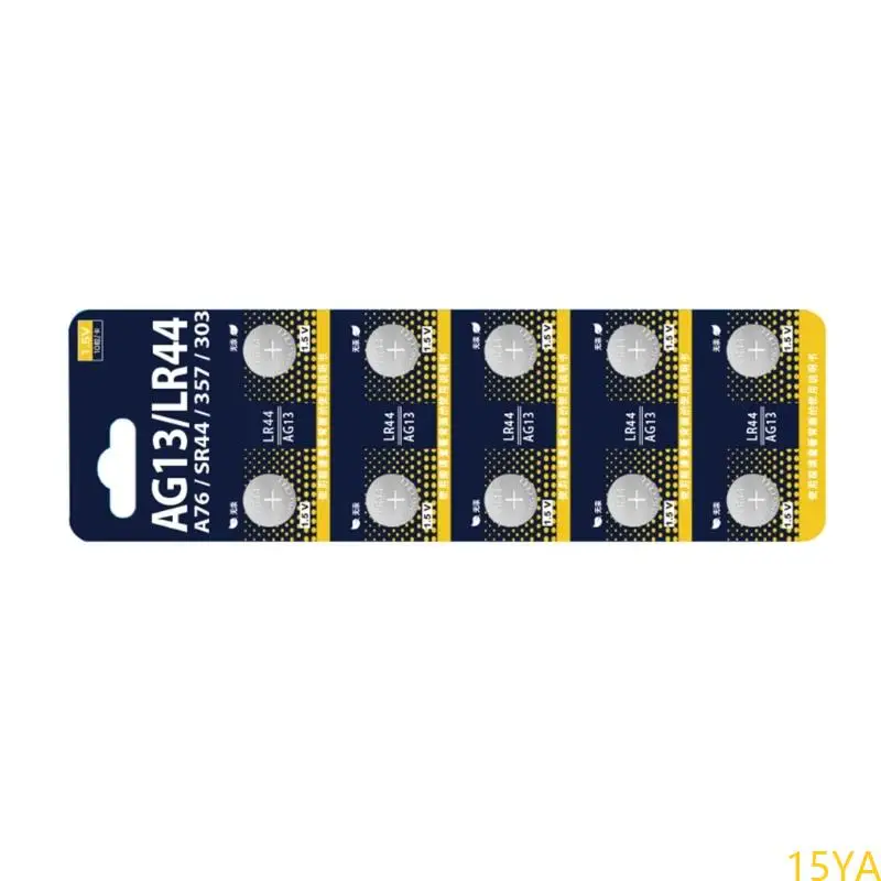 15YA AG13/L1154/LR44 Button Cell Battery Lithium Battery for Watches, Calculators,