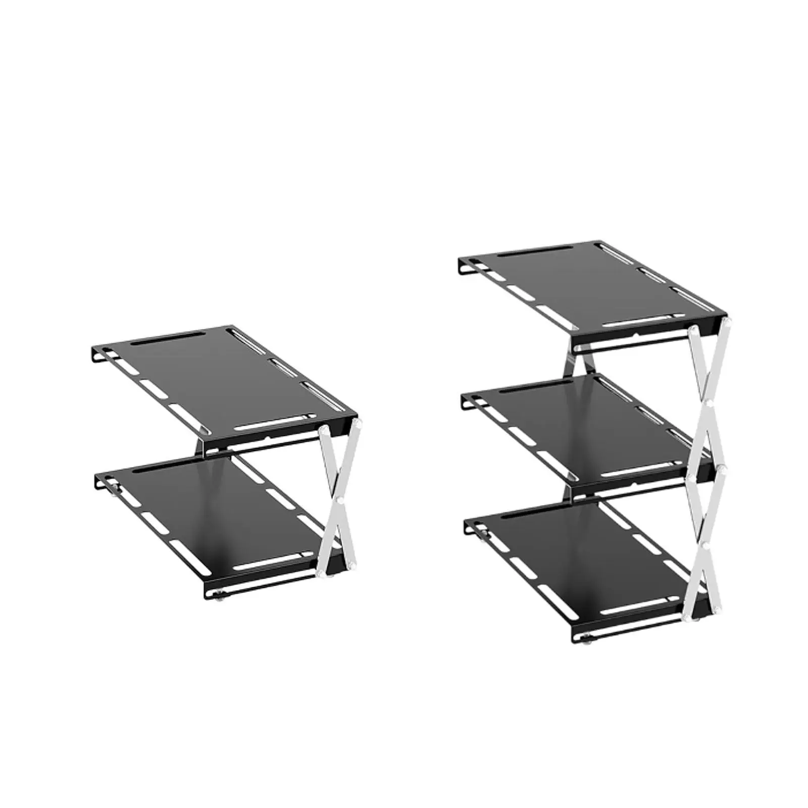 رف تخزين قابل للطي للتخييم ومنظم سطح الطاولة للشواء والسفر والمشي لمسافات طويلة #1