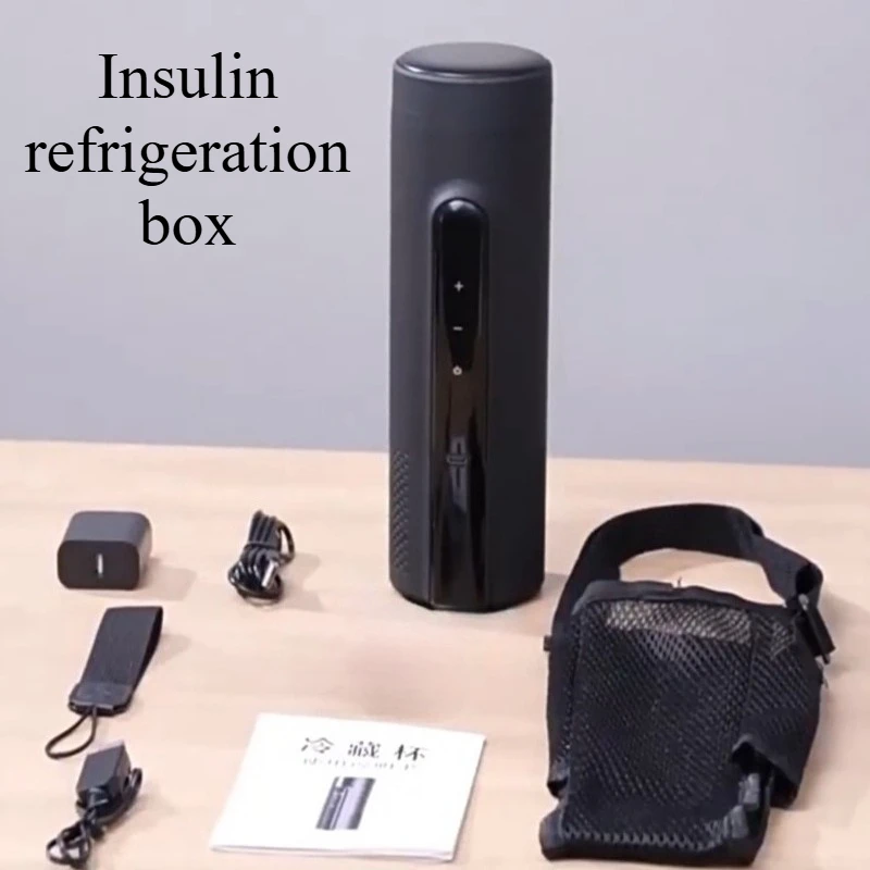 Mini Insulin Cooling Cup Rechargeable Portable Refrigerator Travel Medicine Cooler Box with Heat Preservation Allowed on Plane