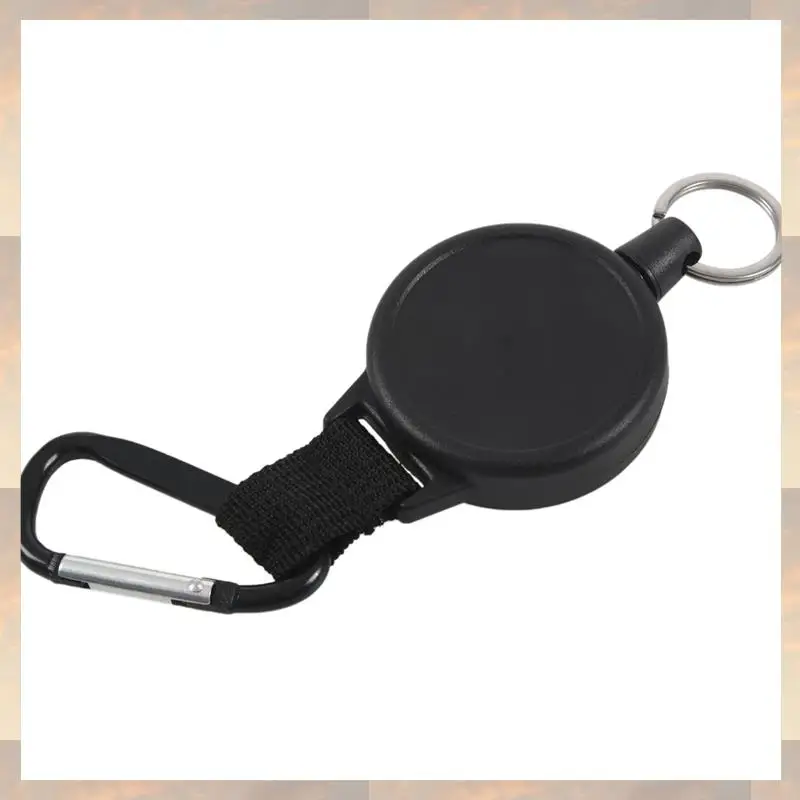 

Новинка 2023–5X сверхмощный выдвижной брелок для ключей и держатель катушки для бейджа с карабином - выдвижной поворотной задней частью